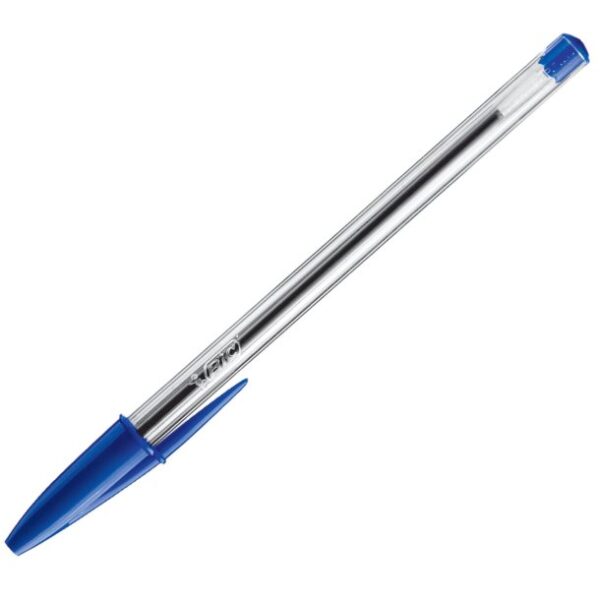 LÁPIZ PASTA BIC PUNTA MEDIANA CRISTAL AZUL