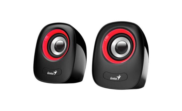 PARLANTE 2.0 SP-Q160 6W, 3.5MM, ALIMENTACIÓN USB, ROJO