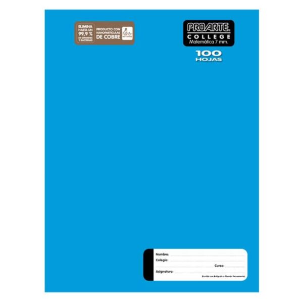 CUADERNO COLLEGE M7 100 HOJAS
