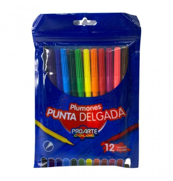 PLUMÓN ESCOLAR PROARTE 12 COLORES