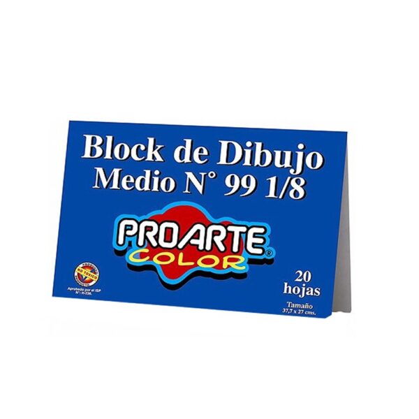 BLOCK DIBUJO MEDIUM 9 1/8 PROARTE 20 HJS